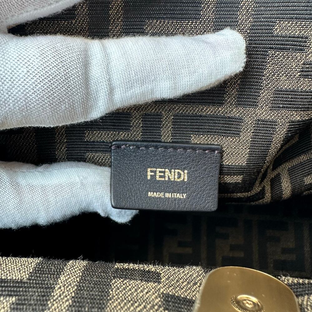 Fendi First Medium Camel Nappa Leather Bag Gold Hardware NWT - Picture 14 of 16